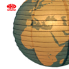 Theme Party Occasions Decoration World Map Rice Paper Lantern Globe Lampshade 