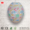 Wholesale Christmas decoration egg shape oval paper lantern