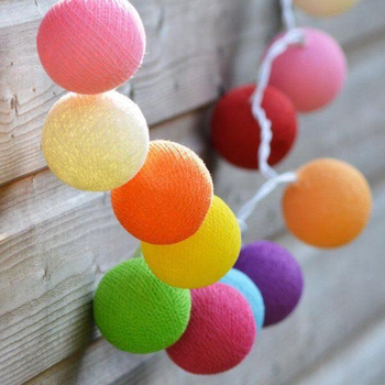 Wholesale Fashion LED Fairy Cotton Ball Light Chain String Lights in Multi Color