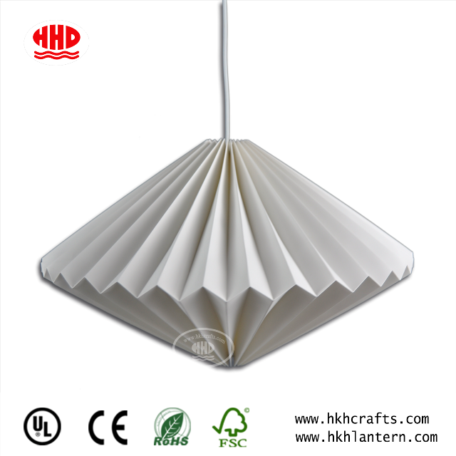 2018 New Design Origami Lampshade White Paper Light Shade