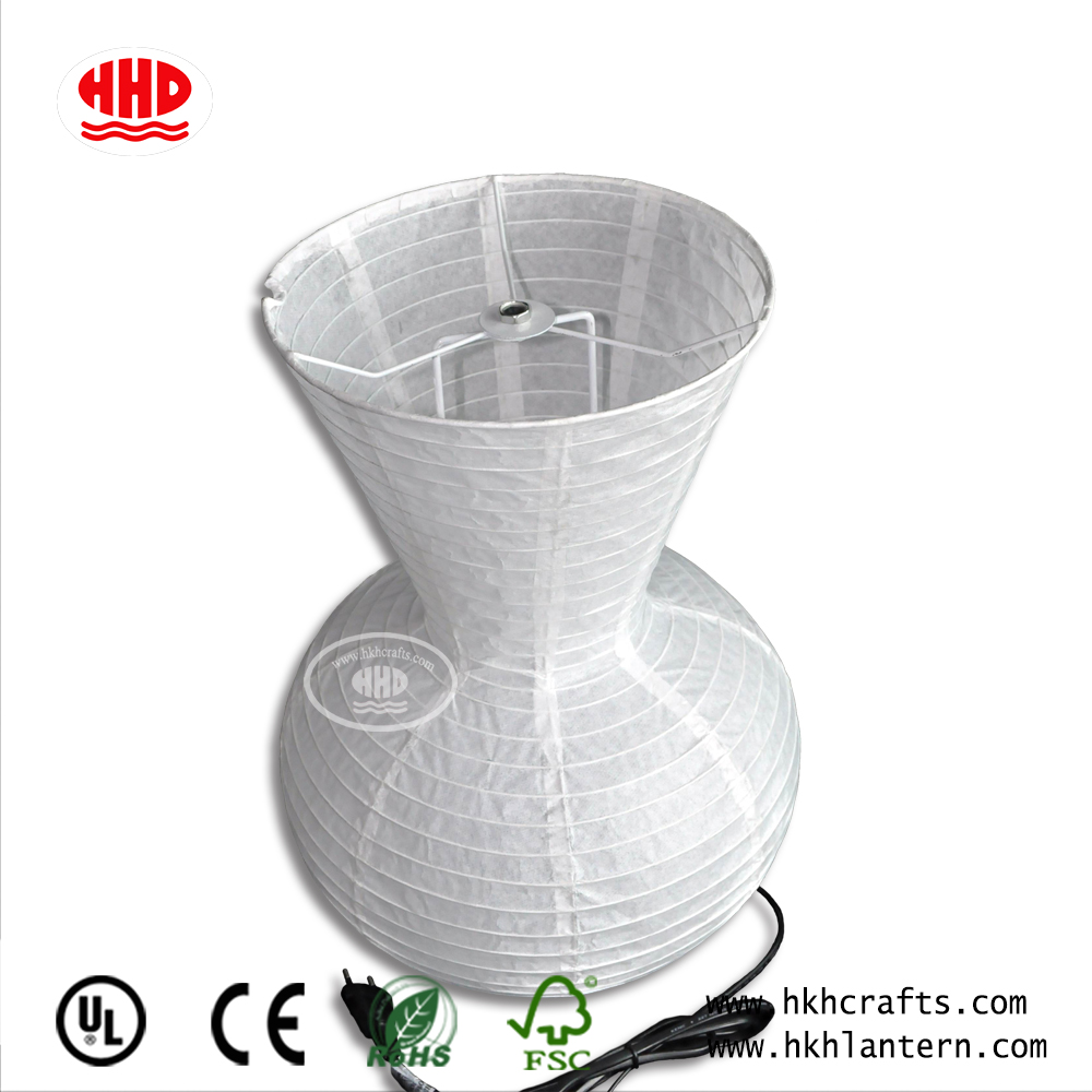 Chinese Supplier Handmade White Cheap Paper Table Lamp For Home Hotel Decor 