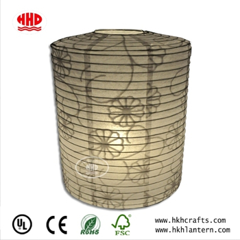 Fold Cylinder Table Lamp with Paper Shade in Variety Size