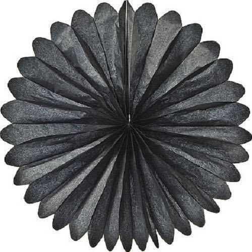 Black White Gold Party Decoration Set Fiesta Tissue Paper Fans Paper Honeycomb Ball Paper Lantern