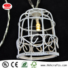 Vintage Battery Operated 10 Led Bird Cage Shaped Wind Chime Metal Light Chain