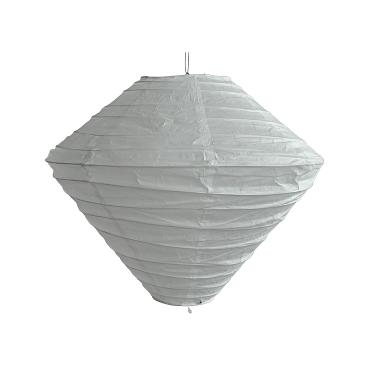 Indoor hanging ornaments diamond shape white large rice paper lampshade