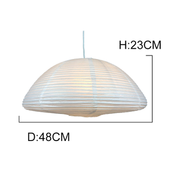 Handmade unique shape design UFO rice paper pendant print lantern lampshade 